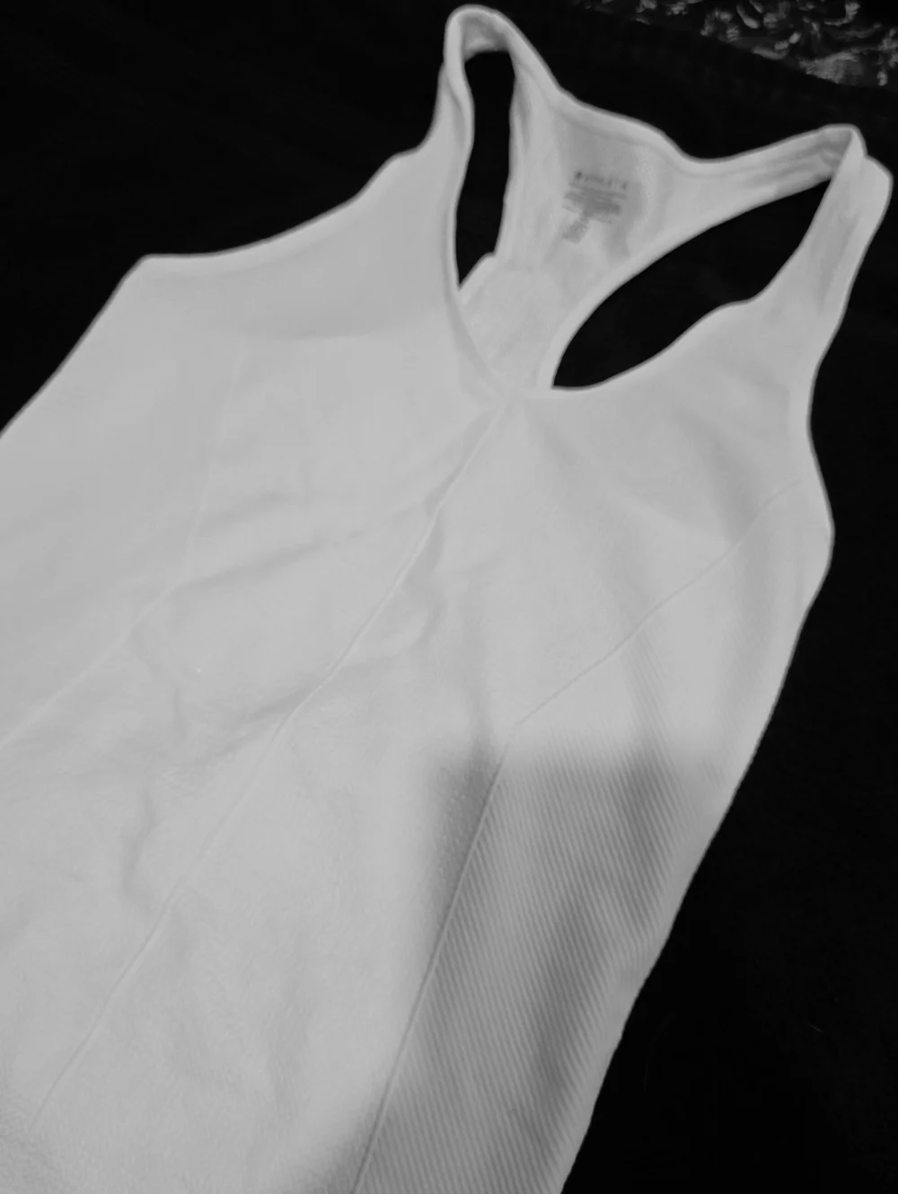Athleta Ivory  Ribbed Racerback Tank - Picture 3 of 4
